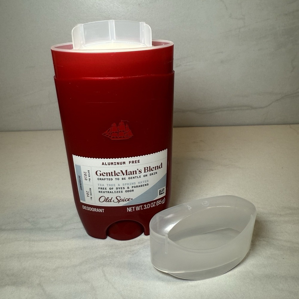 Old Spice Gentleman's Deodorant TeaTree & Spring Water, Aluminum-Free, 3 oz New - Picture 3 of 4
